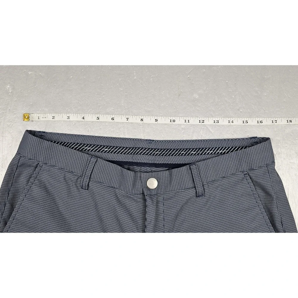 Bonobos Golf Pants Mens 34x30 Highland Tour Athletic Blue Micro Houndstooth